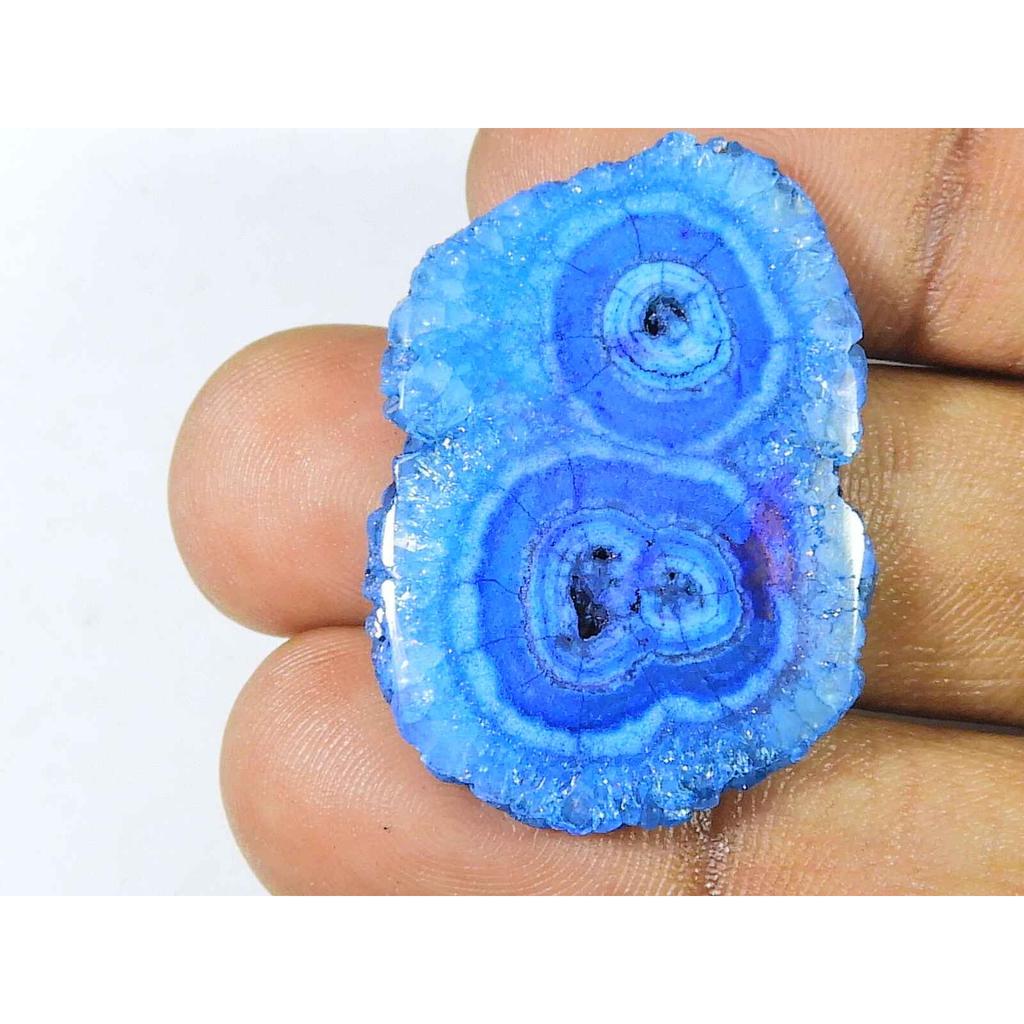 AAA натуральный радужный солнечный друзовый агат кабошон россыпью драгоценный камень 25X36MM SK-1924