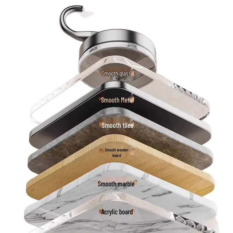 Крючок на присоске без сверления: Прочный клей без следов для использования на кухне, в ванной и на двери