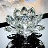 Faux Crystal Lotus Figurine Colorful Lotus Flower Ornament Lotus Paperweight Table Centerpiece for Home Office Decor Souvenir Gift