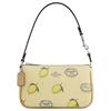 Сумка-тоут Nolita 19 со съемной ручкой из покрытого холста, маленькая женская сумка-тоут, желто-зеленая CAL26-SVXUC