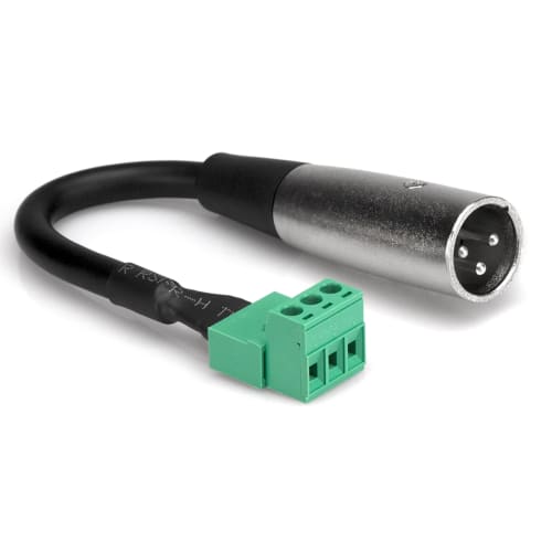 Hosa PHX-106M Euroblock Male To XLR Male Adapter Plug, Bulk