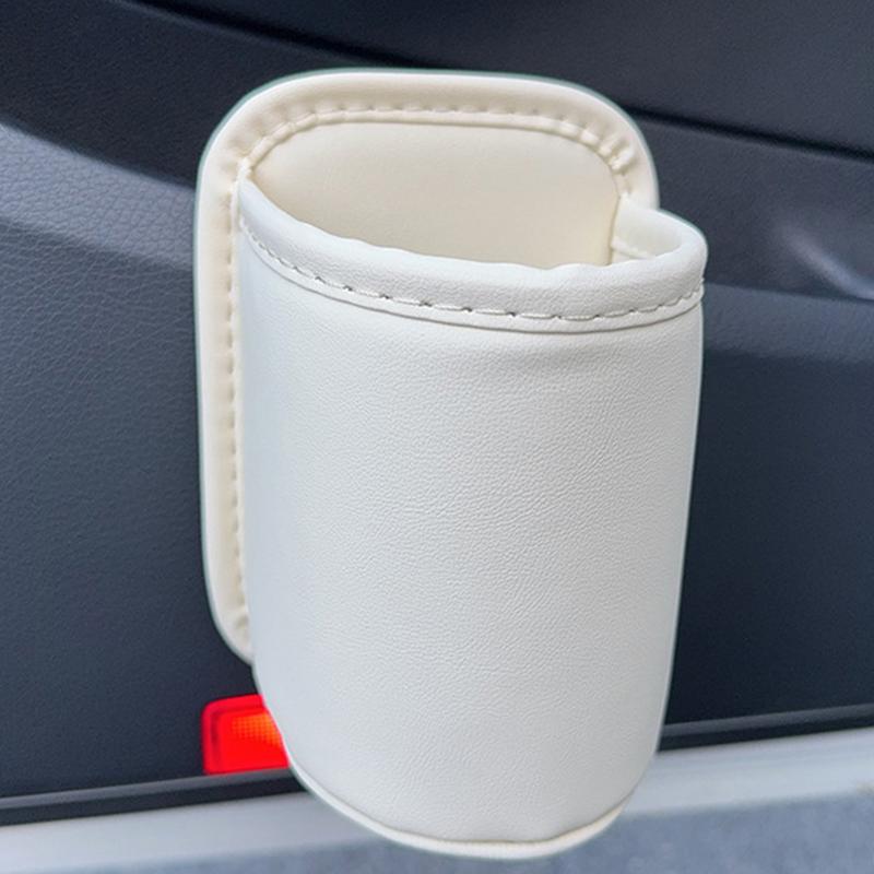 Pu Leather Car Door Cup Holder Auto Drink Rack Storage Bin Auto Back Seat Cup Holder Organizer For Car Interior Accessories