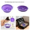 Collapsible Face Ice Bath Bowl with 1 Built-In Ice Tray For Facial Soaks Cold Plunge Washbasin Travel Ready