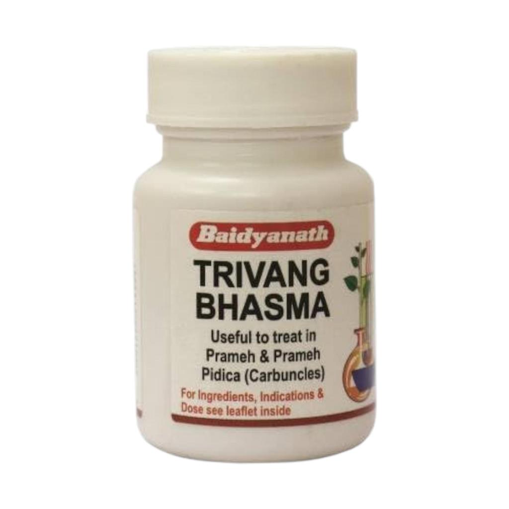 Baidyanath Trivang Bhasma 10 gm | Ayurvedic Supplement for Vitality & Urinary Wellness | Herbal Metallic Formula for Strength & Balance