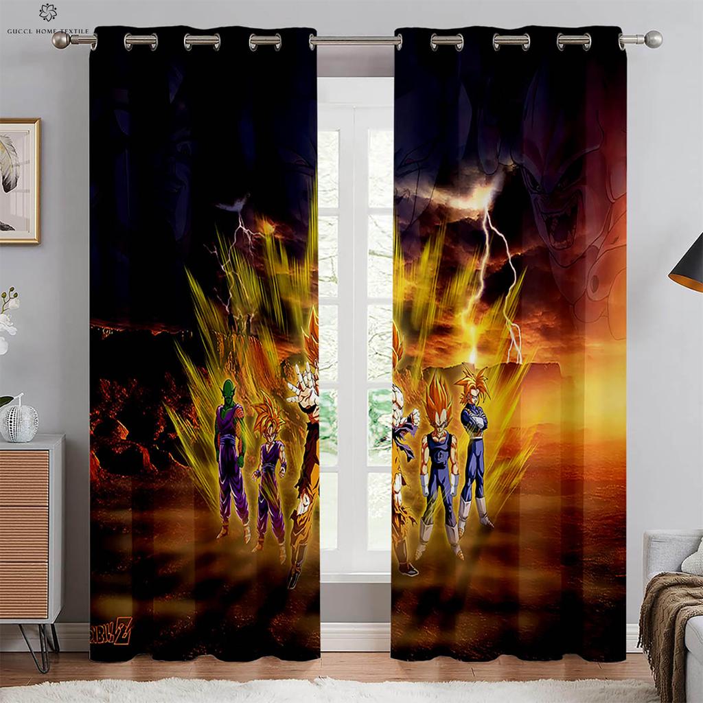 Шторы с принтом в стиле аниме для детской комнаты, спальни, гостиной, общежития, декоративные шторы, домашний текстиль