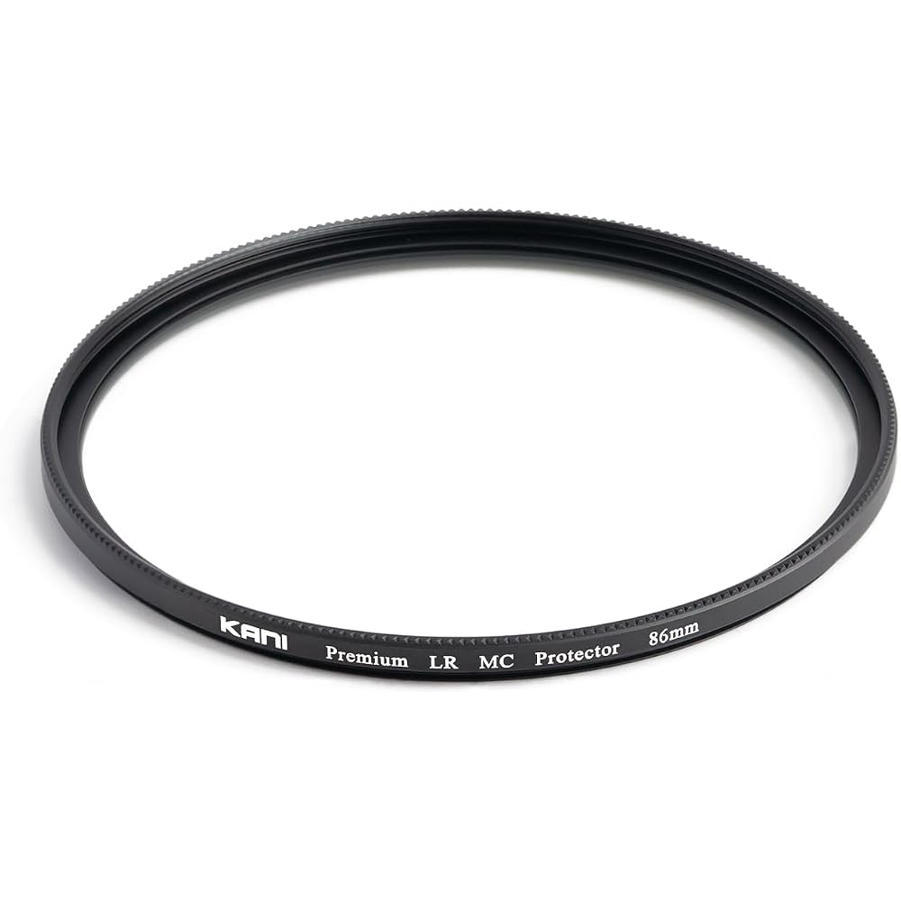 KANI 86mm Lens Protection Filter Premium LR MC Protector: Features super white glass, premium coating, 0.2% low reflection, slim frame, water-repellen