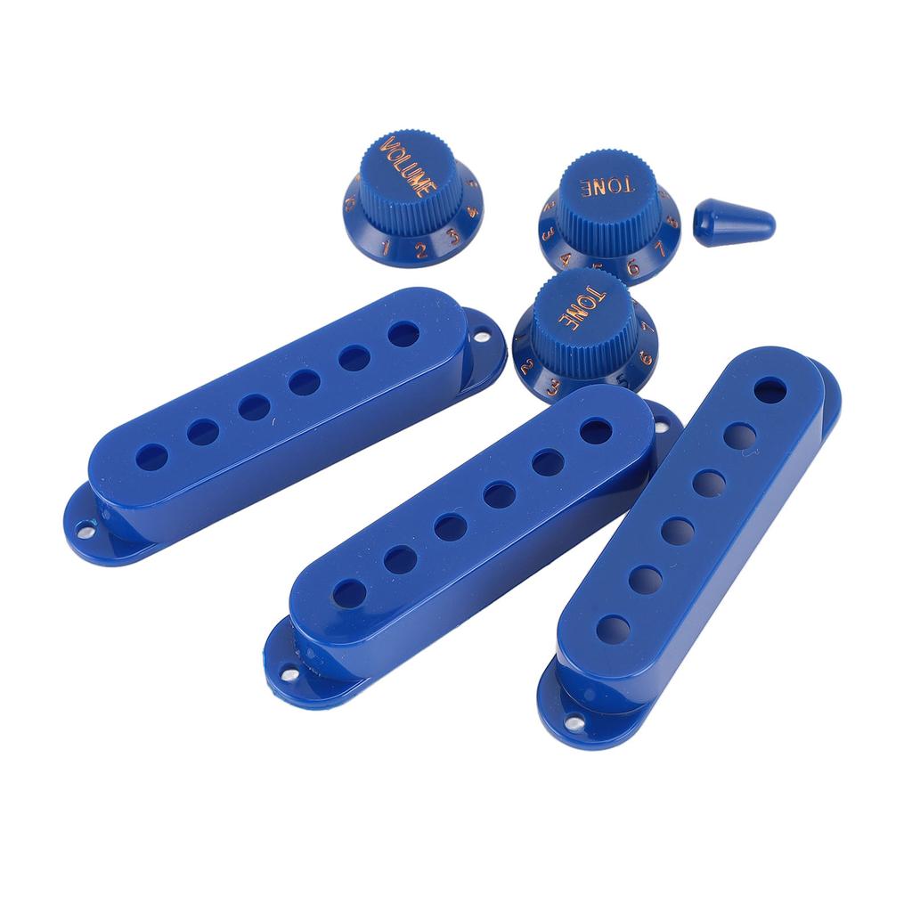 3 шт. Крышка звукоснимателя с одной катушкой из АБС-пластика, крышка звукоснимателя SSS с ручками тона и громкости и наконечником переключателя для электрогитары