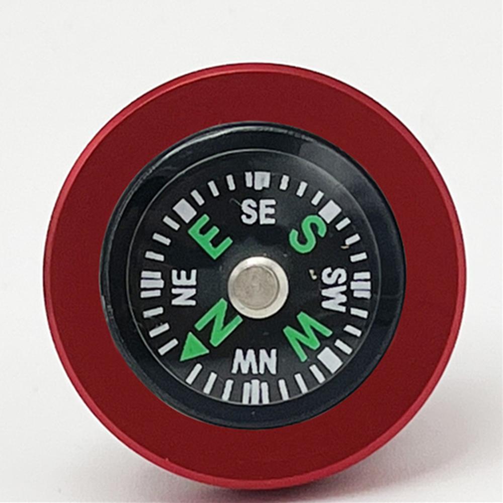 2x Aluminum Alloy Car Cigarette Lighter Outlet Plug Cap Dust Cover Compass Style