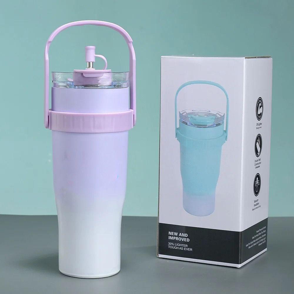316 Stainless Steel Insulated Water Bottle With Straw Office Double Drink Cup  Outdoor Activities