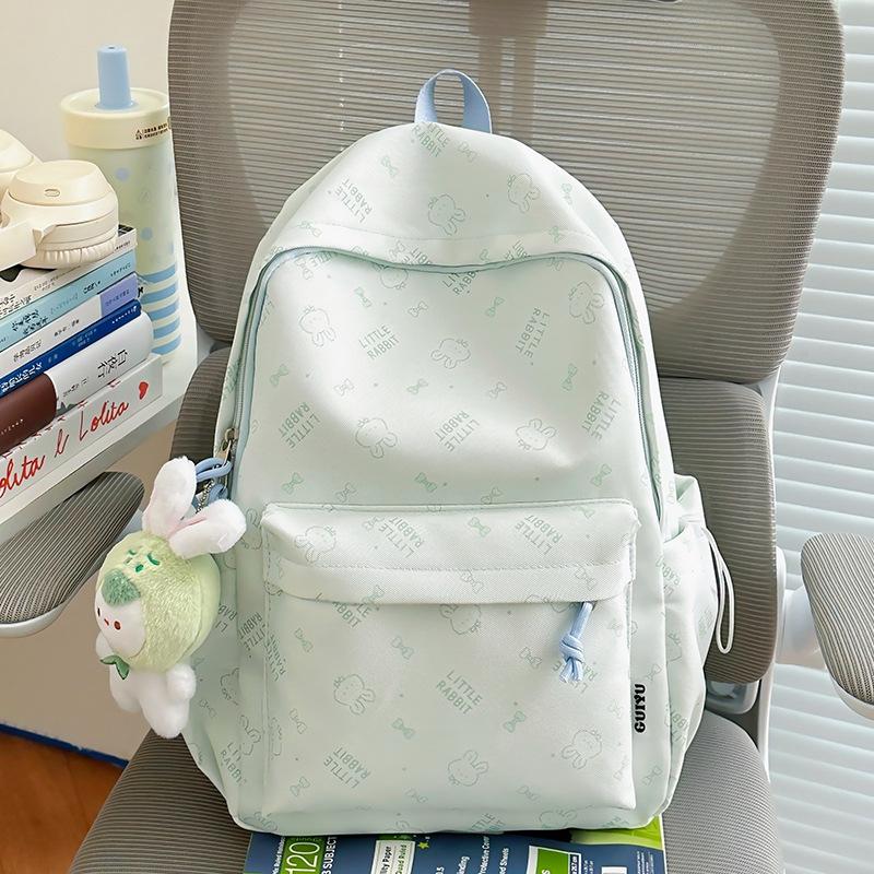 Schoolbag Japanese cute cartoon schoolbag male and female junior high school college students lightweight backpack large capacity load reduction