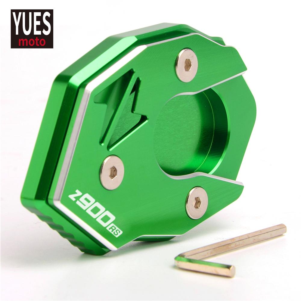 Аксессуары для мотоциклов, боковая подставка с ЧПУ, увеличитель, подставка, расширение, новое поступление для Kawasaki Z900 Z900RS 2017-зеленый