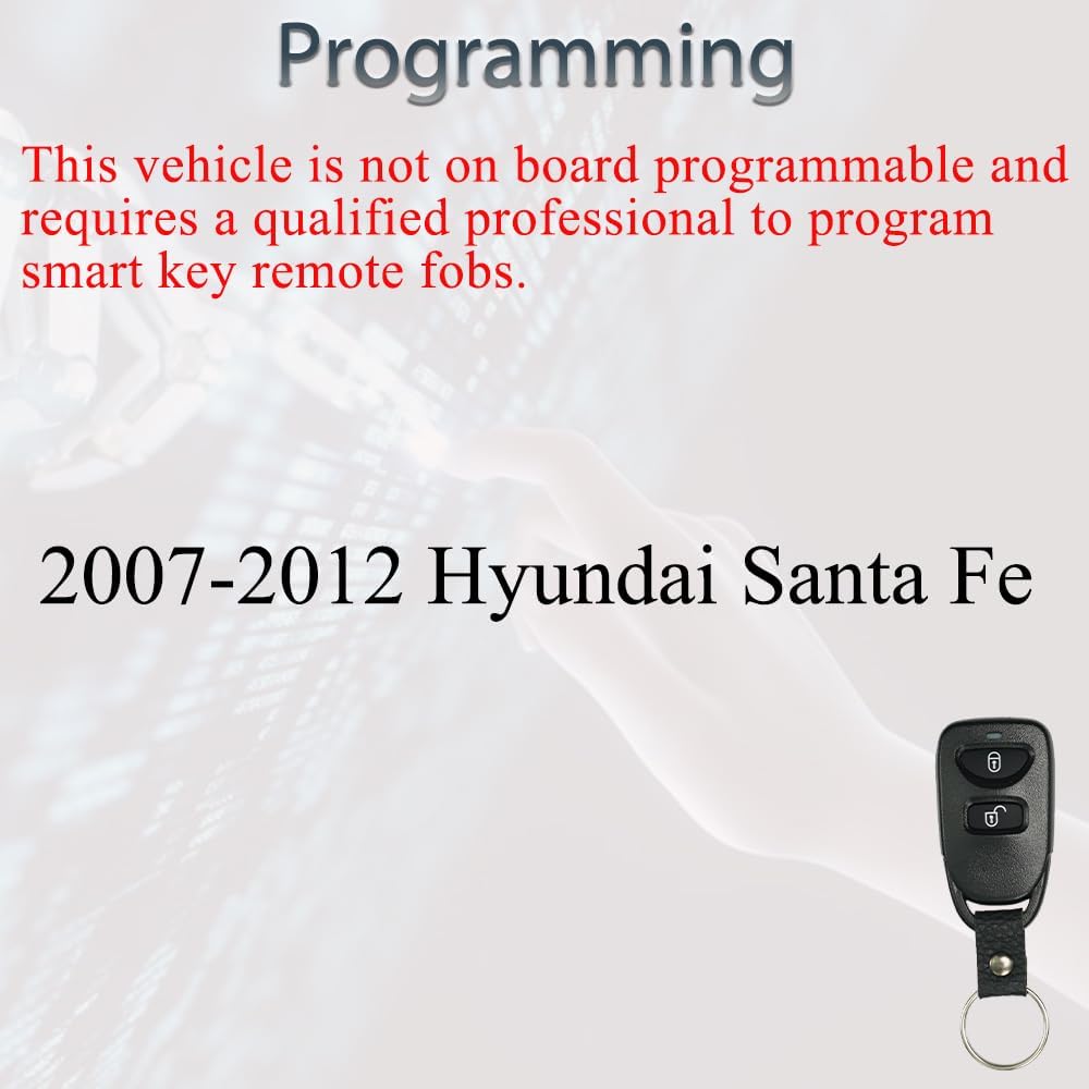 Замена Брелока Подходит для Hyundai Santa Fe Бесключевой Доступ Пульт Дистанционного Управления 2007 2008 2009 2010 2011 2012 FCC ID: PINHA-T038 ИС:4018A-HAT038