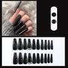 Removable Long Ballet French Manicure Press-On Nails