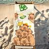 Милое Полотенце Капибара Пляжное Полотенце Дорожное Легкое Нежное к Коже Для Бассейна Пляжа Кемпинга Круиза Лето