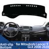 Для Mitsubishi Lancer 9 GLX Девятое поколение 2008-2020 Накладка на приборную панель автомобиля Защита от света Коврик на платформу приборов Ковер