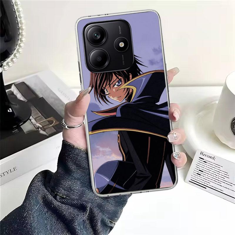 Мягкий чехол для телефона Code Geass для Xiaomi Redmi Note 15 14 14S 13 12 Pro Plus 12S 11 11S 11E 10 10S 11T 5G Fundas Coque Redmi