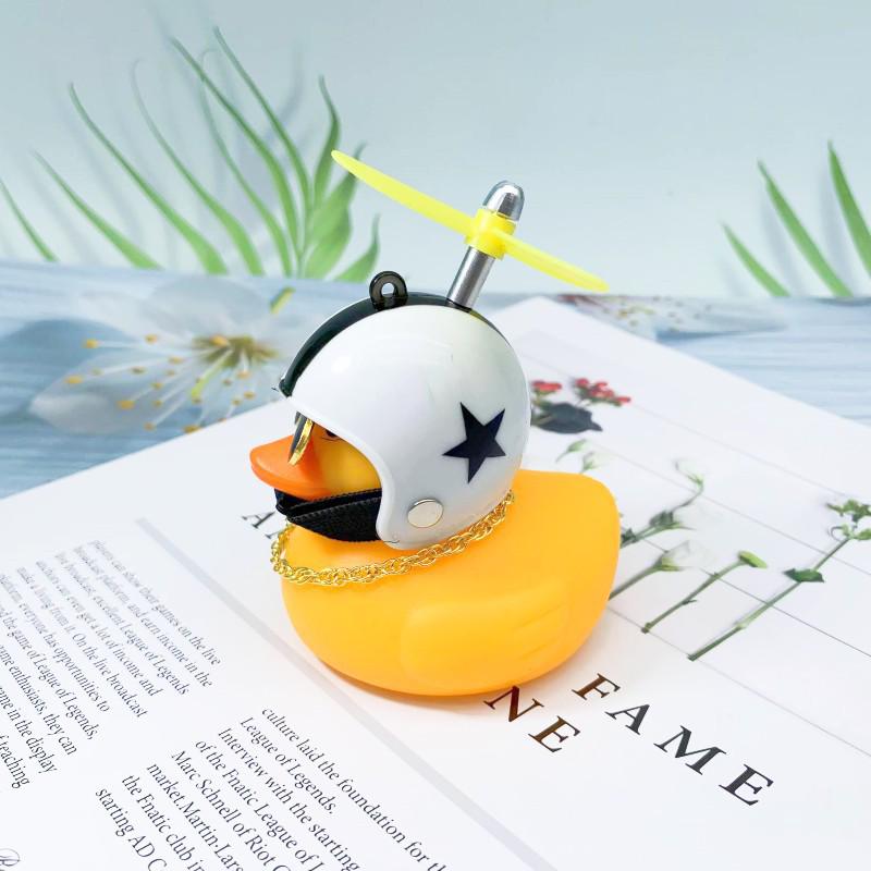 Wind-Resistant Electric Yellow Duck Dashboard Ornament
