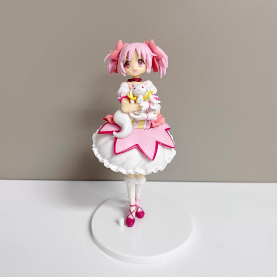 18 см Puella Magi Madoka Magica Аниме Фигурка Канаме Мадока Волшебница ПВХ Аниме Фигурки Действия Модель Аниме Мультяшная Модель Игрушка Подарок
