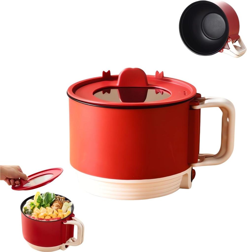 Многофункциональная мини-рисоварка, переносная сковорода объемом 1,5 л с антипригарным покрытием, мультиварка с крышкой, защита от высыхания, приготовление разнообразных блюд