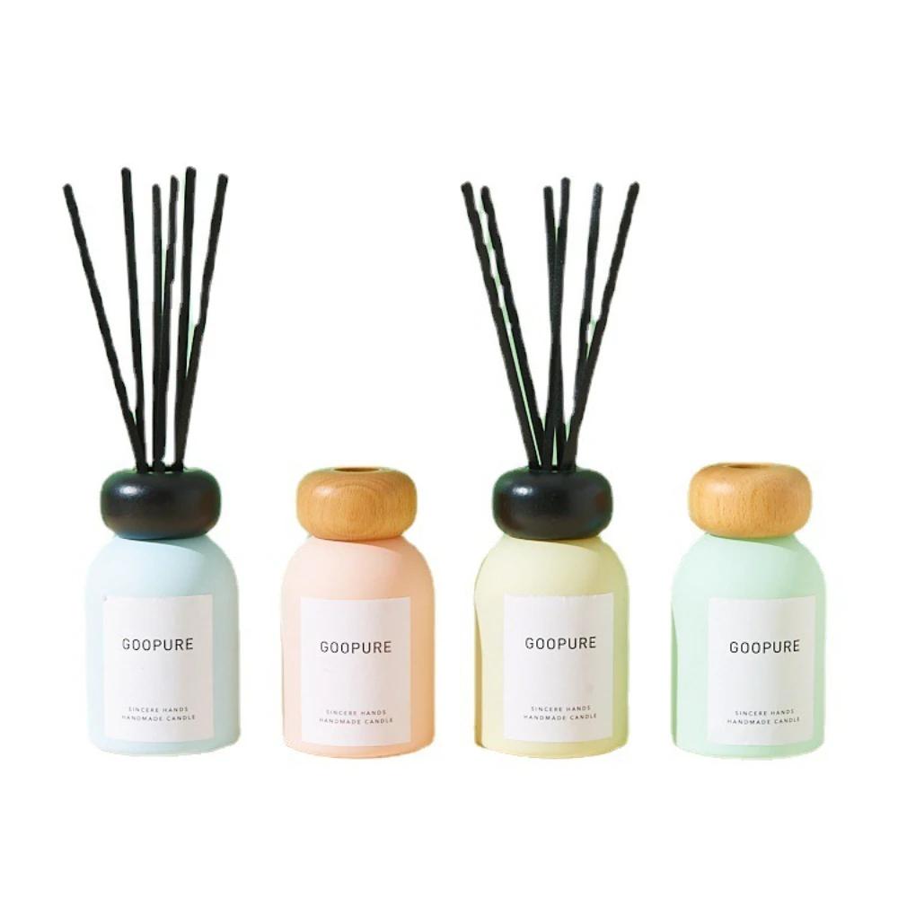 120 мл Флакон для диффузора с палочками Цветной флакон для ароматерапии Декоративный аксессуар для создания освежающей атмосферы Декор для дома Ароматизатор для автомобиля Подарок