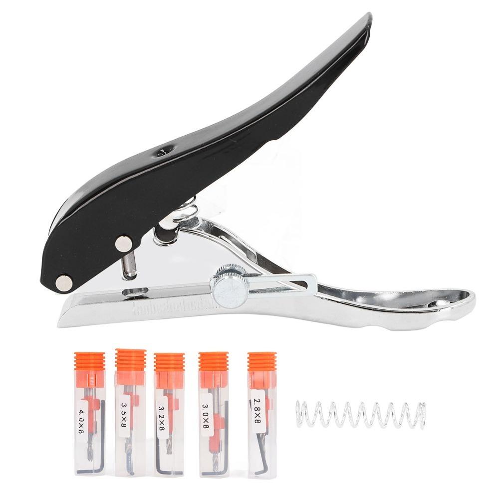 5 Countersunk Drill Bits Hole Punch Pliers Heavy Duty Hole Puncher For Plastic Cardboard