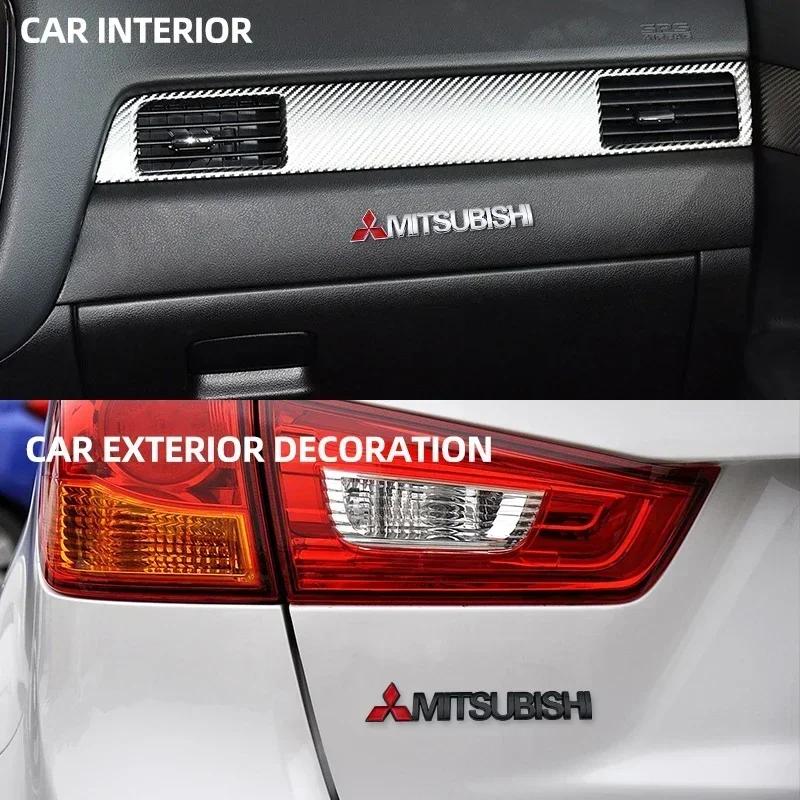 Car Letter Sticker Tail Bumper Badge Rear Trunk Emblem For Mitsubishi Evolution Lancer Grandis Outlander Triton Pajero ASX