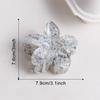 Glitter Flower Hair Clips-Transparent Acrylic Multi-color Fashion Party Hair Accessories with Carton Packaging for Women