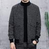 Осень и зима для мужчин среднего возраста и молодежи повседневная уличная мода шерстяная куртка куртка верхняя часть теплое пальто