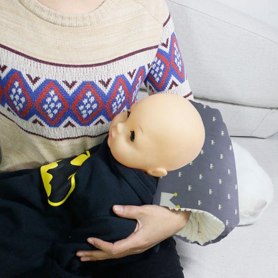 Baby Nursing Arm Breastfeeding Pillow Soft Breathable Fabric Machine Washable Non-Fading Cartoon Print Cozy Cradle Arm Pillow