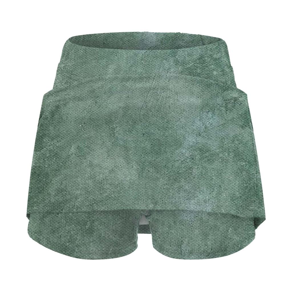 Эластичные брюки-кюлоты для йоги для женщин, спортивные шорты с принтом, легкие узкие однотонные бегуны с высокой талией