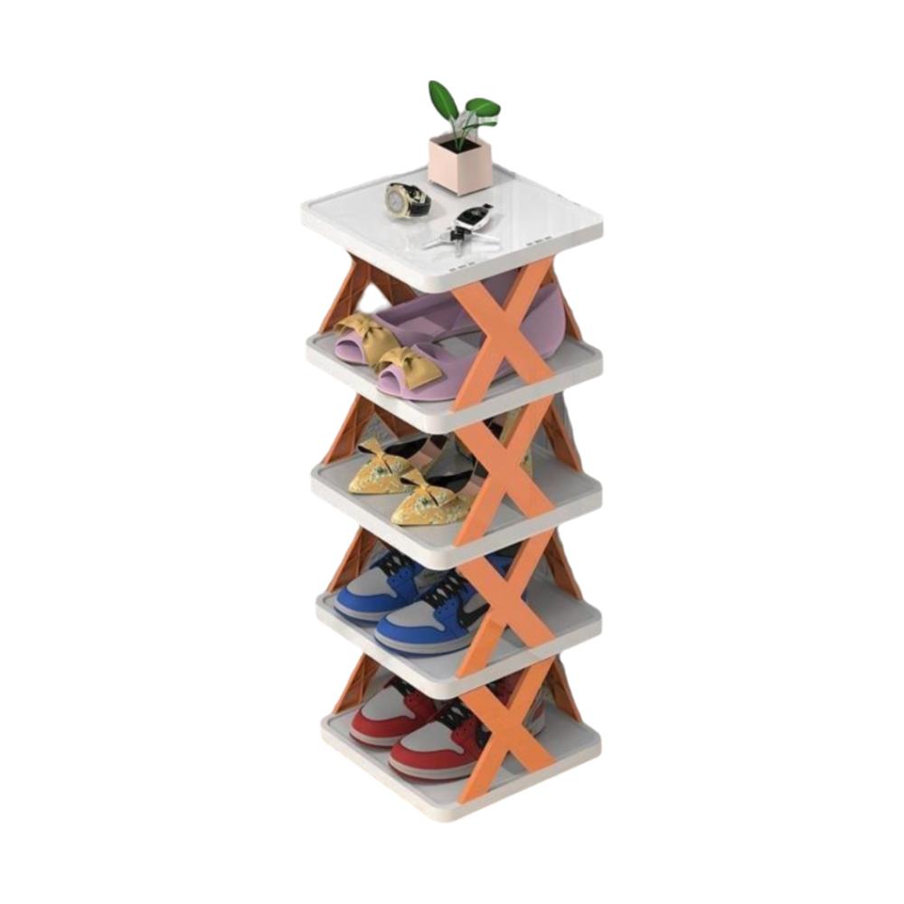 Съемные складные полки для обуви X-образный цветной шкаф для обуви для студенческого общежития