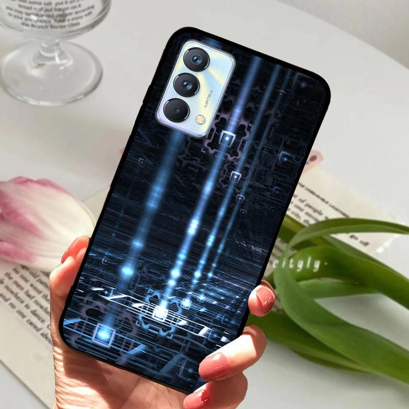 Для чехла Realme GT Master Case Edition Животные Мультфильмы Мягкий Силикон Funda для Телефона Realme GT Master Explorer Чехол Черный Coque