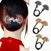 Vintage Rhinestone Peacock Hairclip for Women Elegant Ponytail Clip Fashion Girls Hairpins