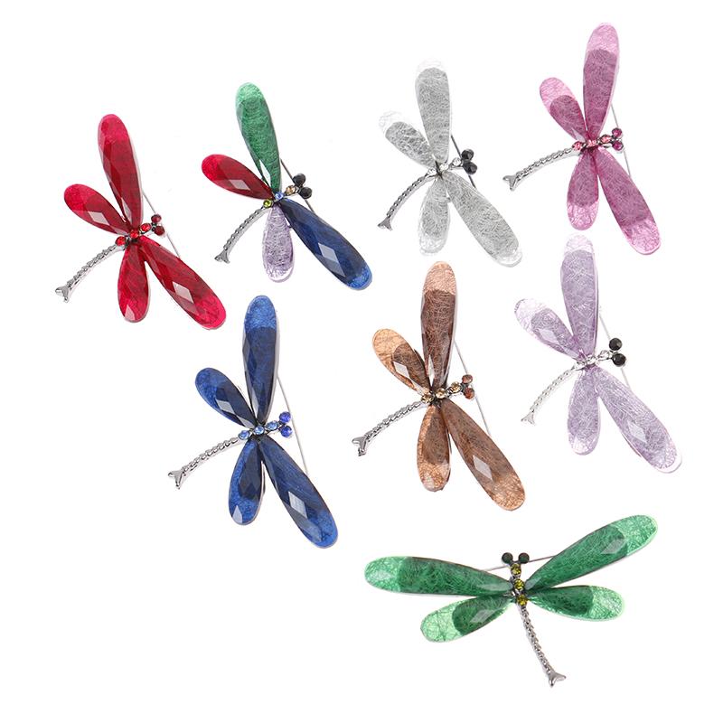 1шт модные броши-стрекозы женские насекомые свадебные офисные броши булавки ювелирные изделия