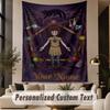 Custom Text Printed Tapestry Fran Bow Pattern Large Wall Hanging Indoor Room Decor