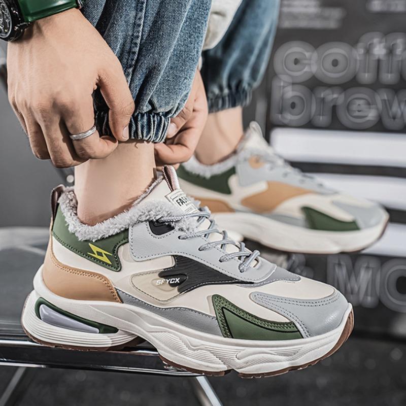 Новые старые папины туфли зимние плюшевые повседневные кроссовки мужские теннисные туфли модные уличные удобные износостойкие туфли на платформе Hombre