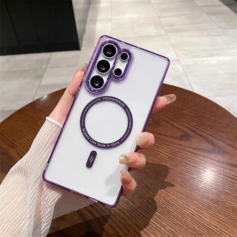 Металлический чехол для телефона Samsung S24 Ultra Flirty Eyes, защитный чехол с беспроводной зарядкой для S25 Edge