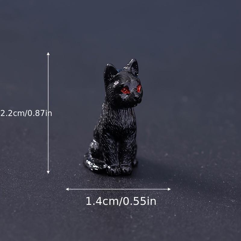 5/10/20 Cute Resin Black Cat Statues - Miniature Statues for Fairy Garden/DIY Micro Landscape/Flower Pot/Glass Container Landsca