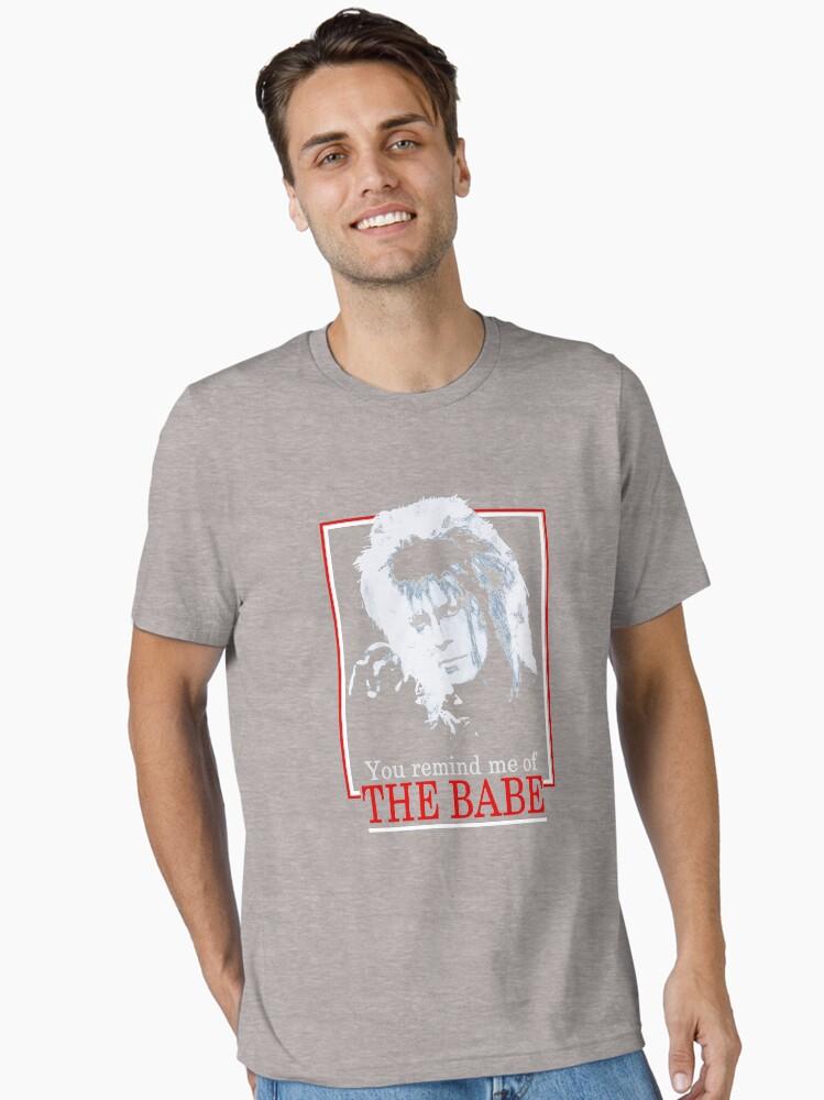 David Bowie Womens Labyrinth Retro You Remind Me of The Babe Essential T-Shirt