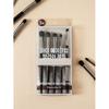 Daiso Palette 17 Eye Makeup Brush Set Of 5