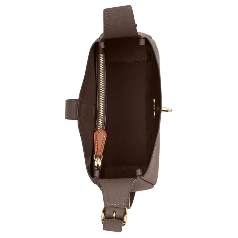 COACH Hadley Leather Shoulder Bag, Crossbody Bag Small Women's Umber CAL60-IMV2R