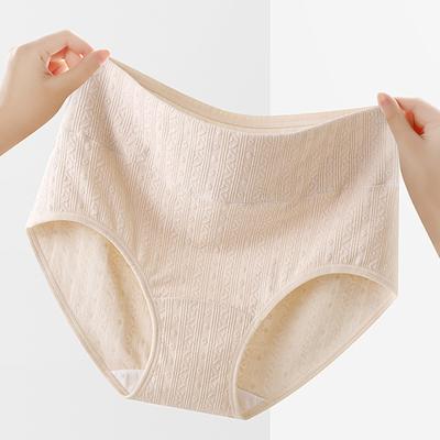 Женское нижнее белье Yousheng, хлопковые трусики с высокой талией, мягкие, полностью закрывающие трусы, женские эластичные трусы для повседневной носки