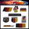 3D Premium Deutsch Germany German Flag Map Logo for Car Engine Hood Fender Trunk Tail Rear Decal Emblem Badge Sticker