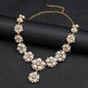 Cubic Zirconia Necklace Elegant Imitation Pearl Necklace Necklace Earring Set  Formal Jewelry Accessories For Bridesmaids