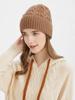 Solid Color Kink Wool Hat Women Warm Knitted Wool Cap Men Autumn Winter Thickened Twisted Hat Beanie