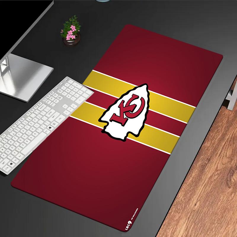 Kansas City Chiefs Logo mouse pad, rubber base, esports desk mat, mouse pad for gamers and office use, gaming desk , easy to clean mat