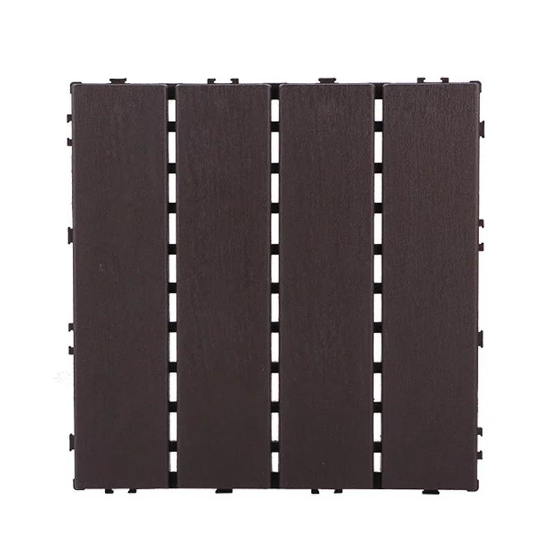30x30 см Уличная плитка для пола из пластика для стыковки напольных покрытий для балкона, двора, террасы, ремонт водонепроницаемого пластикового пола