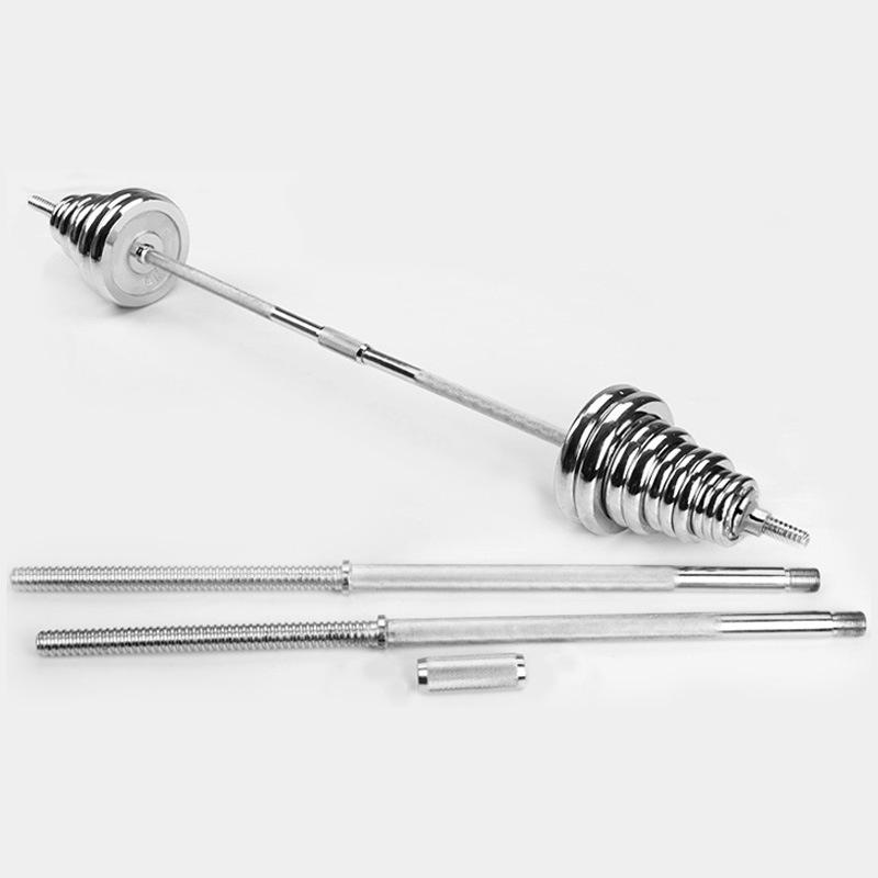 50kg Adjustable Electroplated Cast Iron Dumbbell & Barbell Set with Baking Varnish Finish