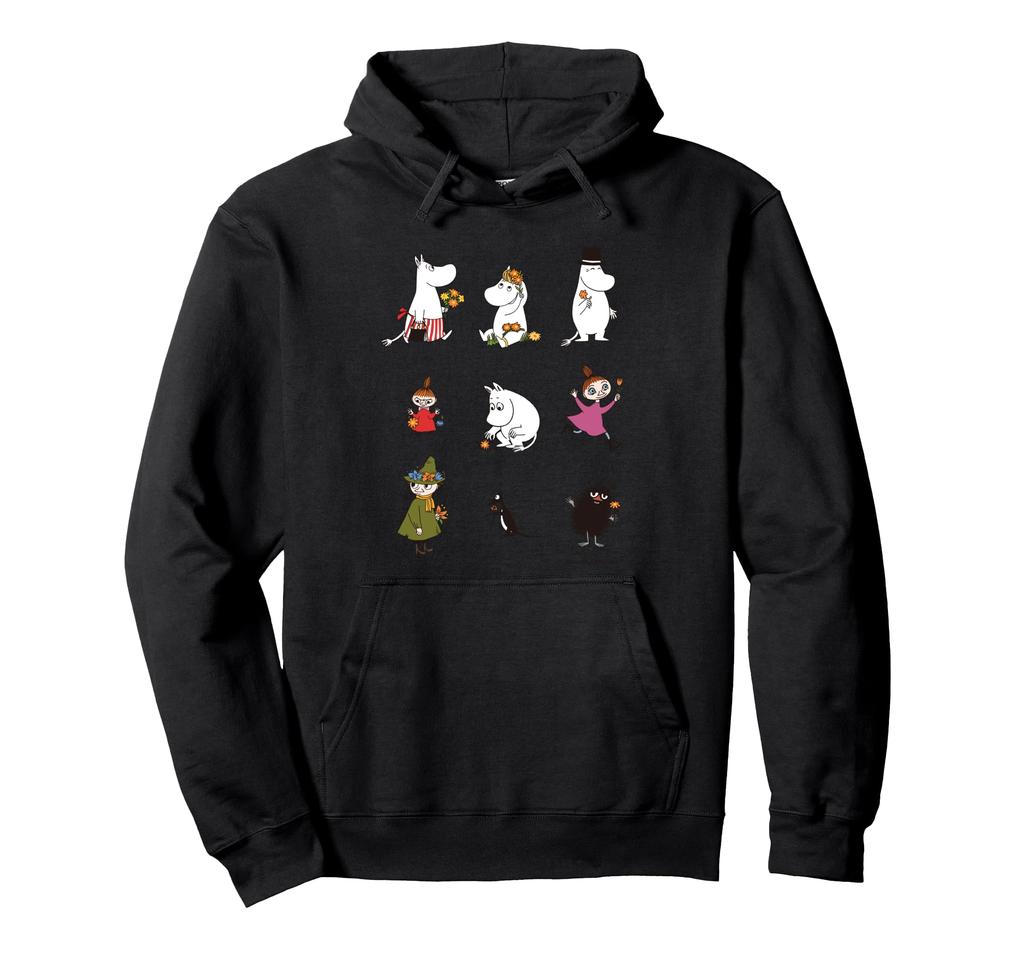 Moomin Valley Friends Holding Flowers Hoodie