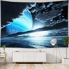 Beach Starry Tapestry Home Decor Living Room Natural Moon Sea Landscape Tapestry Fabric Hippie Wall Hanging Tapestry Tapiz